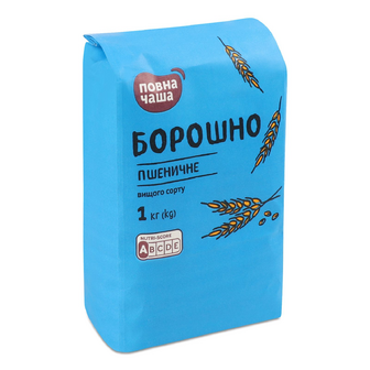 Борошно «Повна Чаша»® пшеничне в/ґ, 1кг