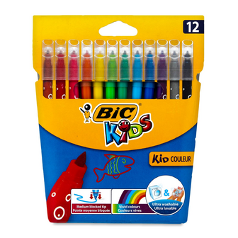 Фломастери BIC Kids «Кід Кулер» в асортименті, 12шт/уп