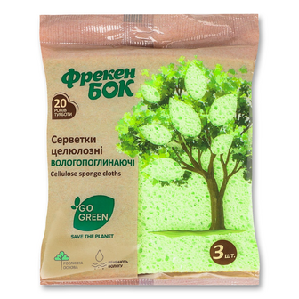 Серветки для прибирання «Фрекен Бок» целюлозні універсальні, 3шт/уп
