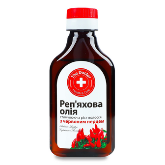 Олія «Домашній лікар» реп'яхова для стимулювання росту волосся, 100мл