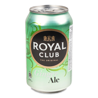 Напій Royal Club «Імбирний ель» безалкогольний газований, 0.33л