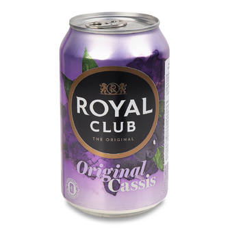 Напій Royal Club «Чорна смородина» безалкогольний газований, 0.33л