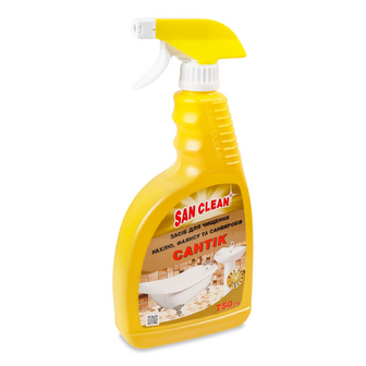 Засіб мийний San Clean Сантік для сантехніки з розпилювачем, 750г