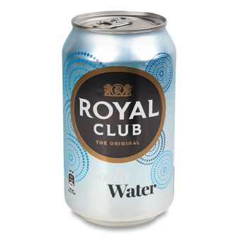 Напій Royal Club «Содова вода» безалкогольний газований, 0.33л