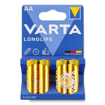 Батарейка Varta Longlife AA, 4шт/уп