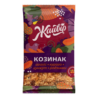Козинак «Жайвір» асорті фруктово-горіховий, 130г