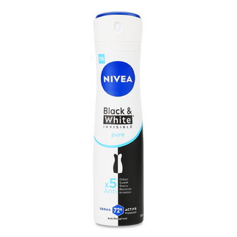 Дезодорант-спрей Nivea Pure «Невидимий захист для чорного і білого», 150мл