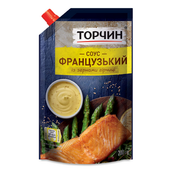 Соус «Торчин» «Французький» з зернами гірчиці, 200г