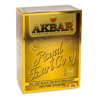 Чай чорний Akbar Gold Earl Grey, 80г