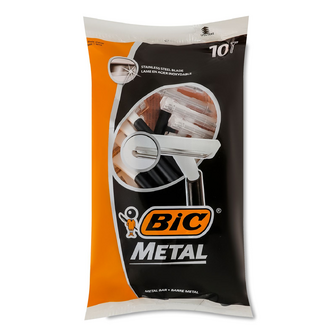 Бритва BIC Metal, 10шт/уп