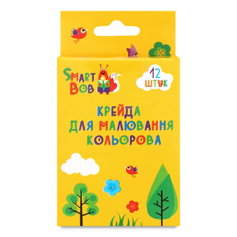 Набір крейди для малювання кольорової 12 шт./уп., 12шт/уп