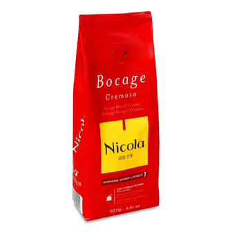 Кава зернова Nicola Bocage cremoso смажена, 250г