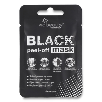 Маска для обличчя Via Beauty Black mask очищуюча, шт