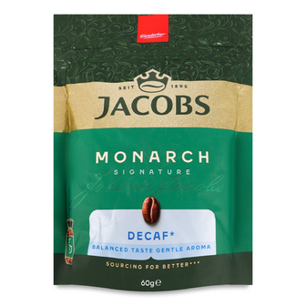Кава розчинна Jacobs Monarch без кофеїну, 60г