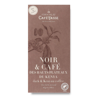 Шоколад чорний Cafe-Tasse з кавою з Кенії, 85г