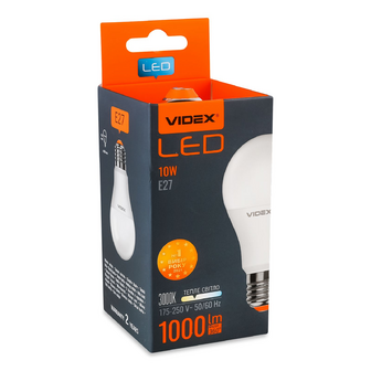 Лампа Videx Led A60e 10W 3000K E27, шт