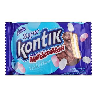 Печиво Konti Super Kontik з начинкою маршмелоу, 30г