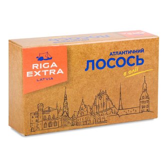 Лосось Riga Extra атлантичний в олії club, 120г