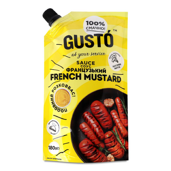 Соус Gusto French Mustand, 180г