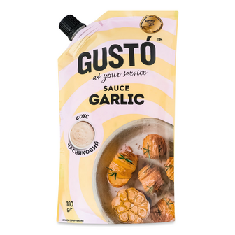 Соус Gusto Garlic д/п, 180г