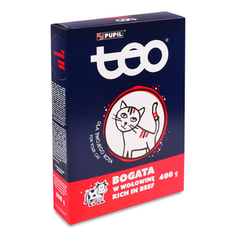 Корм для котів Teo з яловичиною сухий, 400г