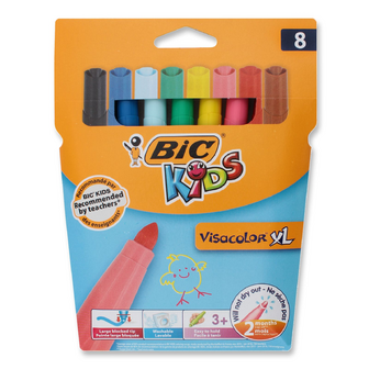 Фломастери BIC Visacolor XL Kids 8 кольорів, 8шт