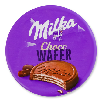Вафлі Milka з начинкою з какао в молочному шоколаді, 30г