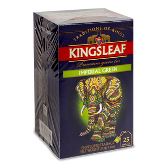 Чай зелений Kingsleaf Imperial green, конверт, 25*1.5г