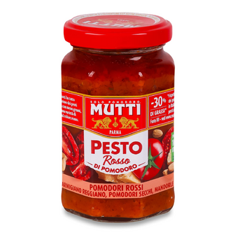 Соус Mutti Песто з червоних томатів, 180г