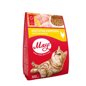 Корм для котів «Мяу!» курячий сухий, 300г