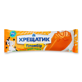 Морозиво «Хрещатик» «Пломбірна корівка» карамельне 12%, 75г