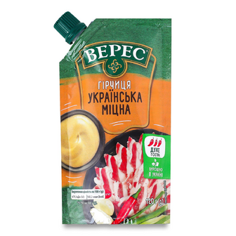 Гірчиця «Верес» «Українська» міцна д/п, 120г