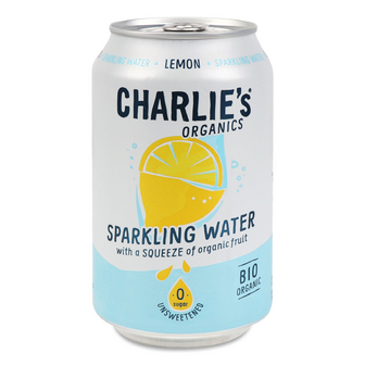 Вода газована Charlie's з соком лимону з/б, 0.33л