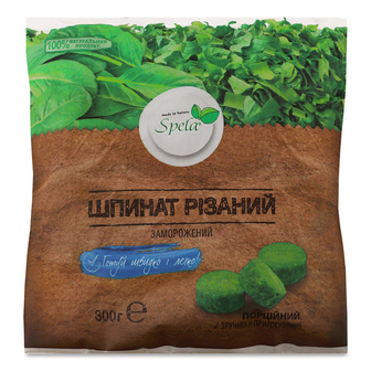 Шпинат Spela різаний, 300г