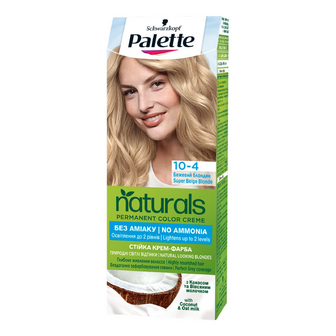 Крем-фарба Palette Naturals 10-4 «Бежевий блондин», шт