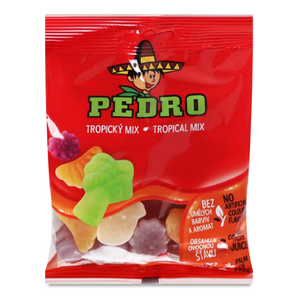Цукерки Pedro «Тропічний мікс» жувальні, 80г