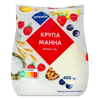 Крупа манна «Премія»® брикет, 0.4кг