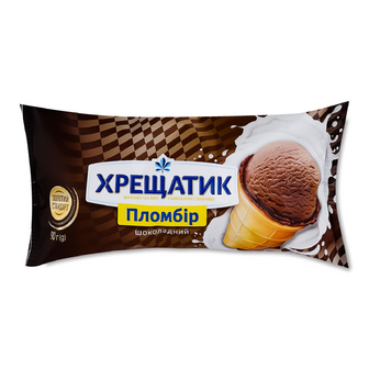 Морозиво Хрещатик Золотий Стандарт шоколадне 12%, 90г