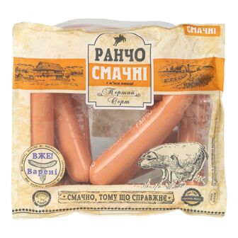 Сосиски «Ранчо» «Смачні» п/а 1 ґ, 100г
