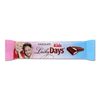 Шоколад молочний Lucky Days з молочною начинкою, 12.5г