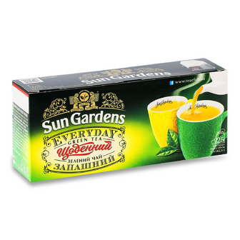 Чай зелений Sun Gardens «Щоденний запашний» дрібнолистовий, 25*1.7г