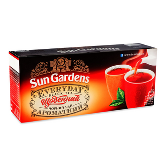 Чай чорний Sun Gardens «Щоденний ароматний» дрібнолистовий, 25*2.2г