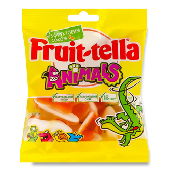 Мармелад жувальний Fruittella Animals, 90г
