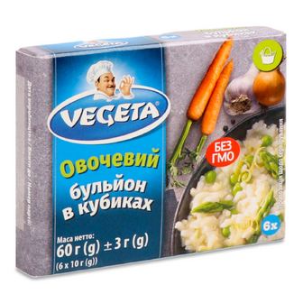 Бульйон Podravka овочевий, 6*10г/уп