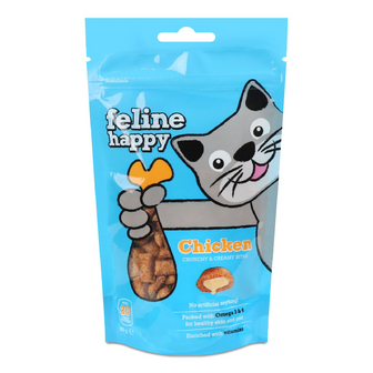 Ласощі для котів Feline Happy з куркою, 60г