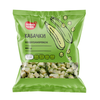 Кабачки «Повна Чаша»® кубиками, 600г