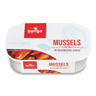 Мідії Banga в соусі Ескабече, 120г