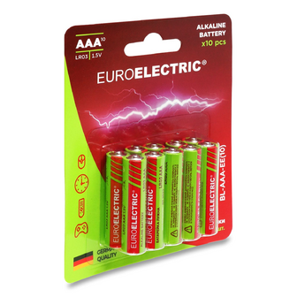 Батарейки Euroelectric AAA LR03, 10шт