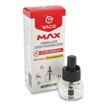Рідина від комарів Vaco Max 30+10 ночей, 30мл