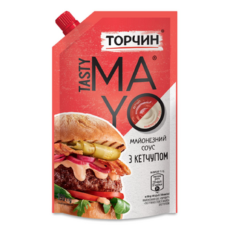 Соус Торчин Tasty Mayo з кетчупом майонезний д/п, 190г